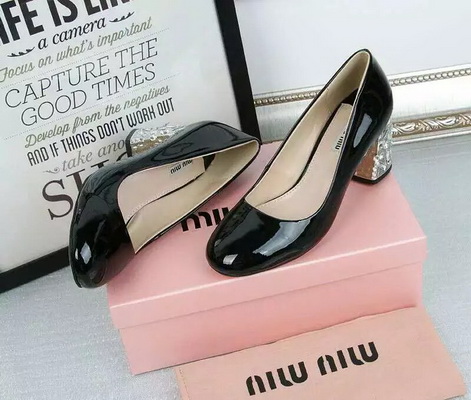MIUMIU Shallow mouth Block heel Shoes Women--002